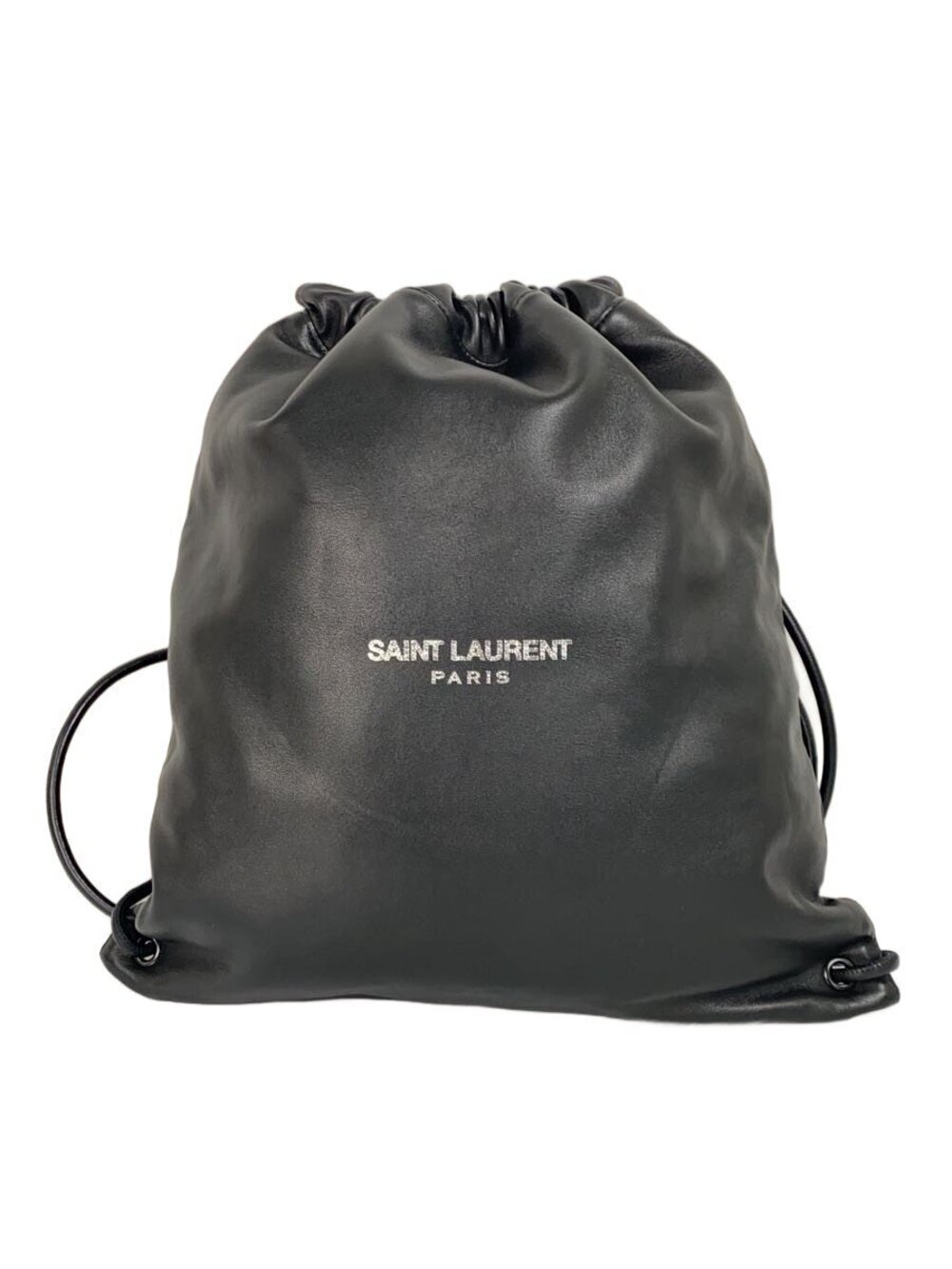 SAINT LAURENT TEDDY BACKPACK Italy Leather Black